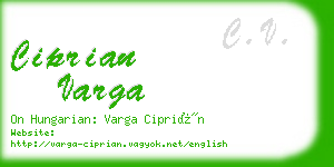 ciprian varga business card